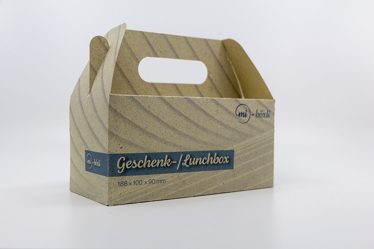 Geschenk- & Lunchböxli Grasspapier