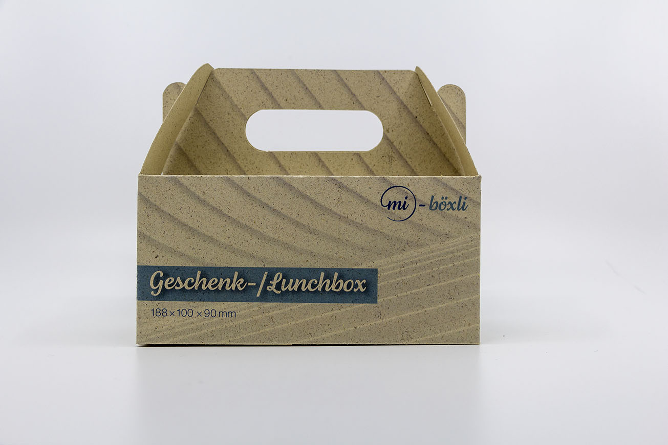 Geschenk- & Lunchböxli Grasspapier